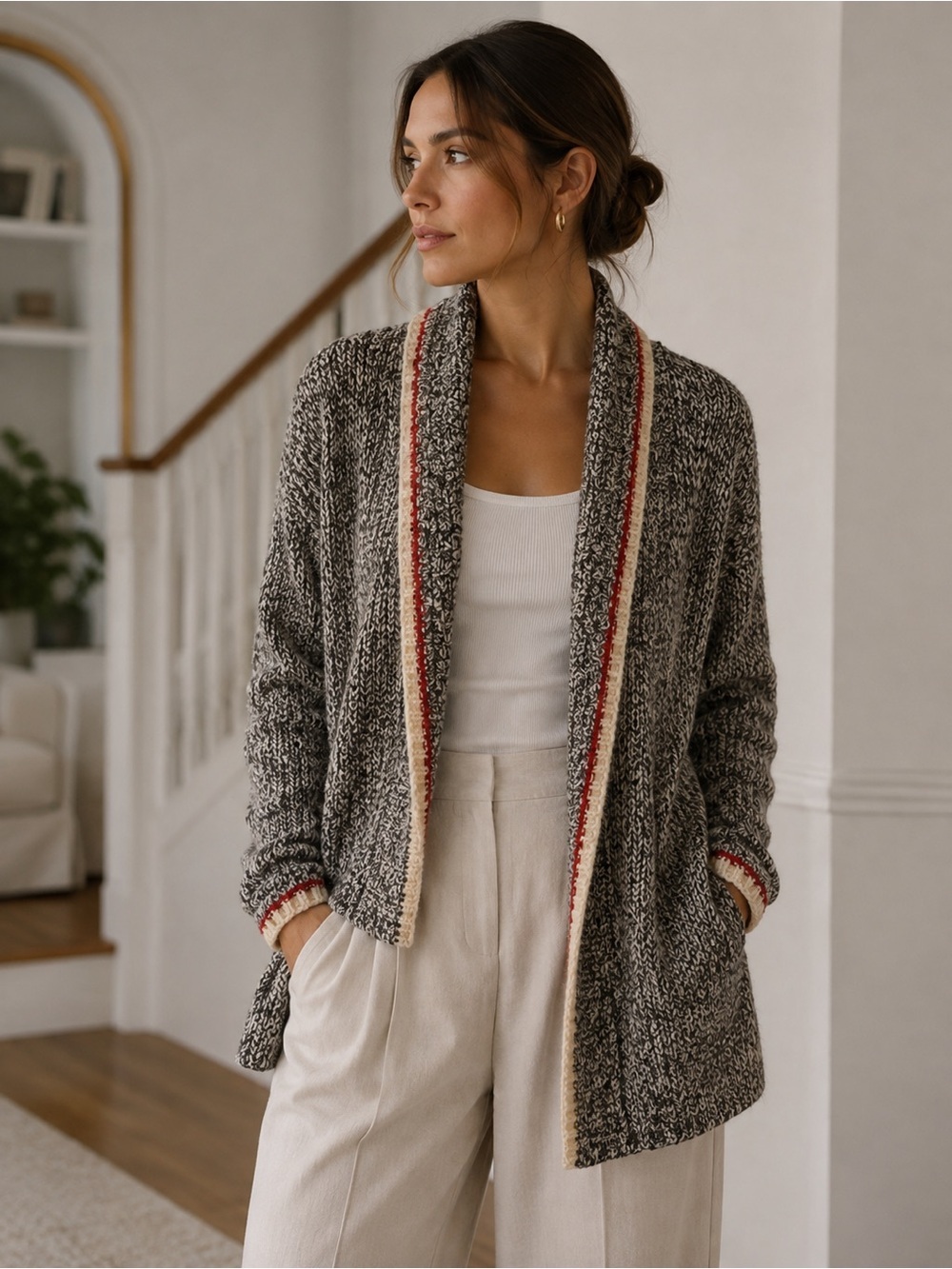 AUTHENTIC Roots Cabin Cardigan Sweater Wrap XS